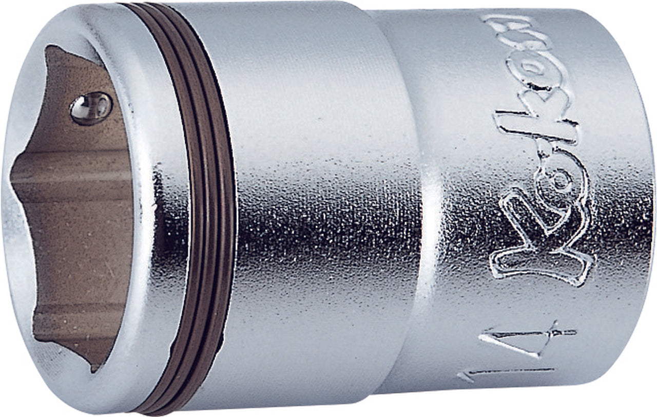 Ko-ken 3450MH-8 3/8 Sq. Dr. Socket  8mm Nut Grip Length 26mm Outer Hex 17mm