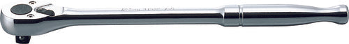 Ko-ken 3753PB 3/8 Sq. Dr. Ratchet Handle  24 teeth  Length 200mm Push Button Polished Handle