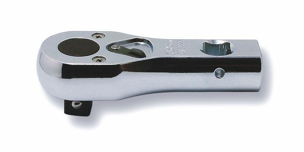 Ko-ken 3753SMB 3/8 Sq. Dr. Ratchet Handle  24 teeth Short Length 81mm Push Button