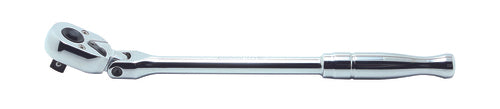 Ko-ken 3774PB 3/8 Sq. Dr. Ratchet Handle  24 teeth Flexible Head Length 265mm Push Button Polished Handle