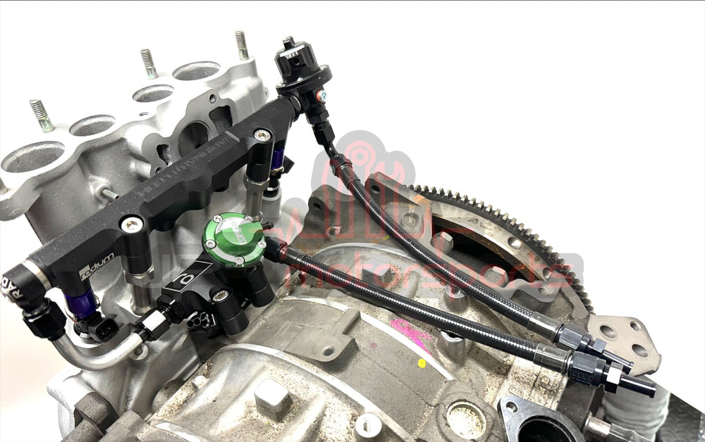 93 Rx7 Engine Mazda RX7 FD3S 13B-REW Engine Fuel System (OEM LIM) (6an feed & return ...