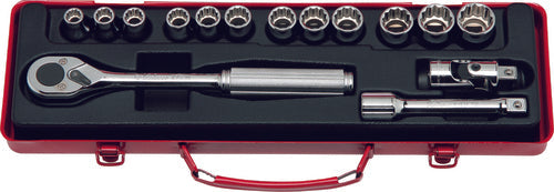 Ko-ken 4227M 1/2 Sq. Dr. 10 Piece Hex Bit Socket set  5-17mm