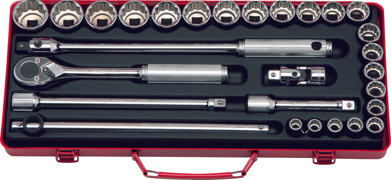 Ko-ken 4244A 1/2 Sq. Dr. 22 Piece 12-Point SAE Socket set  3/8-1.1/4"
