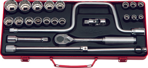 Ko-ken 4250M 1/2 Sq. Dr. 18 Piece 12-Point Metric Socket Set  10-32mm