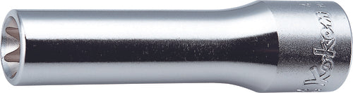 Ko-ken 4325-E18 1/2 Sq. Dr. Deep TORXÂ® E18 Socket - Length 77mm