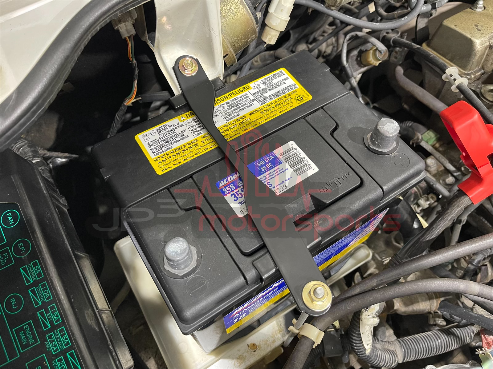 Toyota MR2 AW11 NA Reproduction Battery Tie Down Bracket Kit