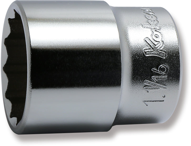 Ko-ken 4405A-1.1/2 1/2 Sq. Dr. Socket  1.1/2 12 point Length 47mm