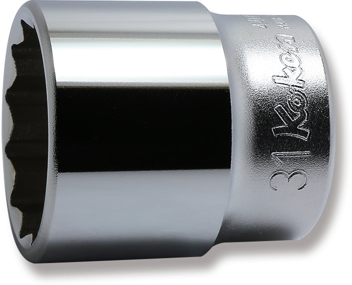 Ko-ken 4405M-31 1/2 Sq. Dr. Socket  31mm 12 point Length 46mm