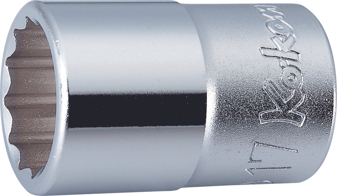 Ko-ken 4405M-15 1/2 Sq. Dr. Socket  15mm 12 point Length 37mm