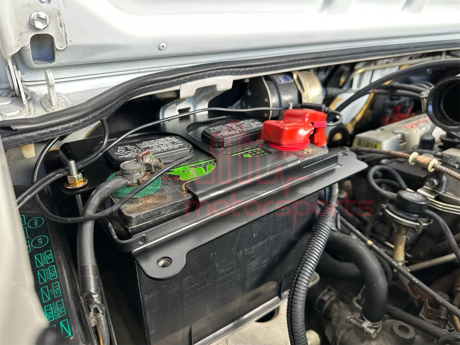 Toyota MR2 AW11 SC Reproduction Battery Tie Down Bracket Kit