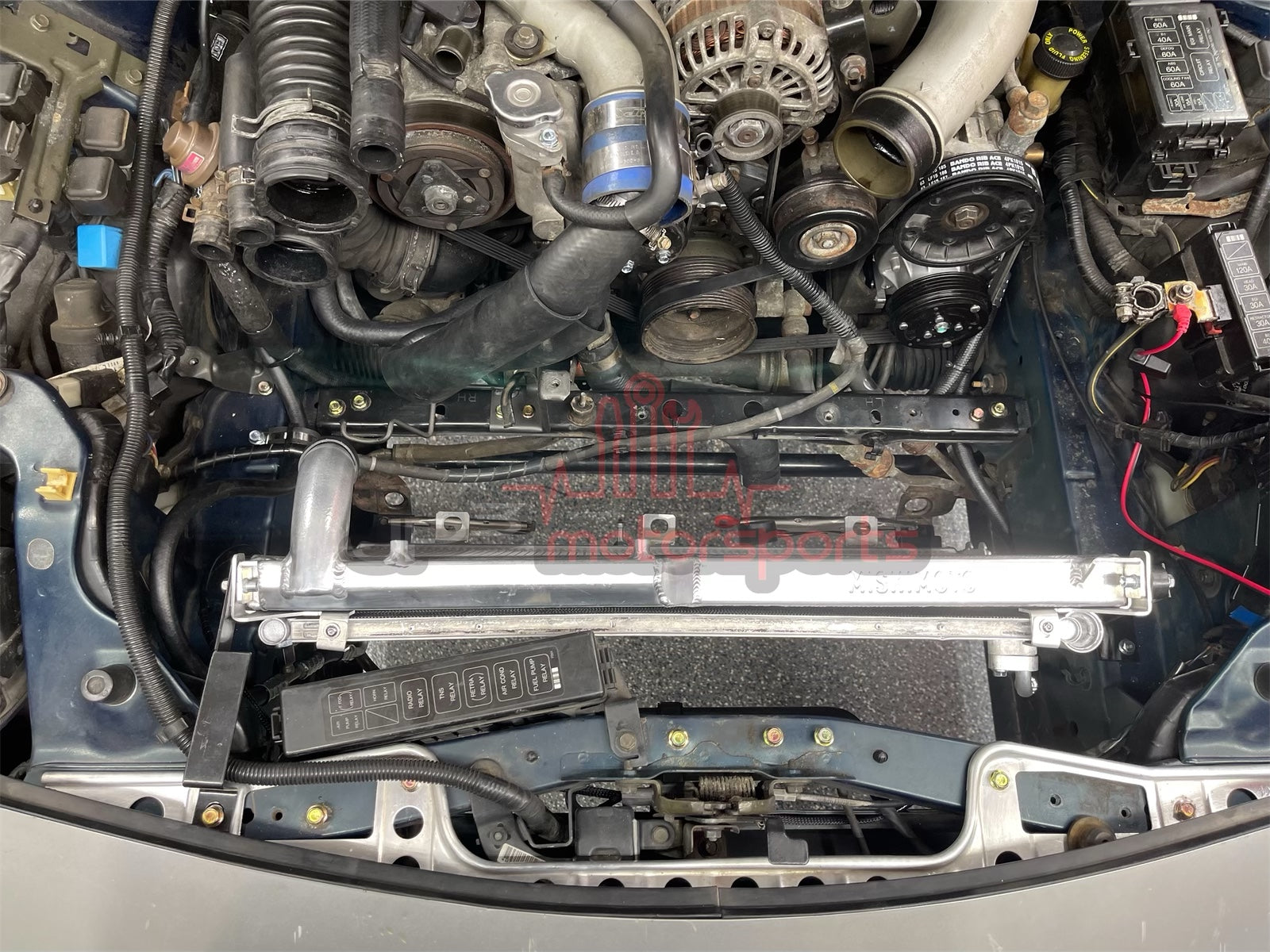 Mazda RX7 FD3S 13B-REW AC Line Kit for OEM SMIC/FMIC (RHD) ***'93 and later R134 Style Evaporator***
