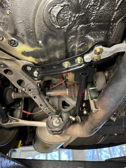 Mazda RX7 FD3S Rear Subframe Tubular Reinforcement Cross Brace and Mounting Bracket Combo Kit