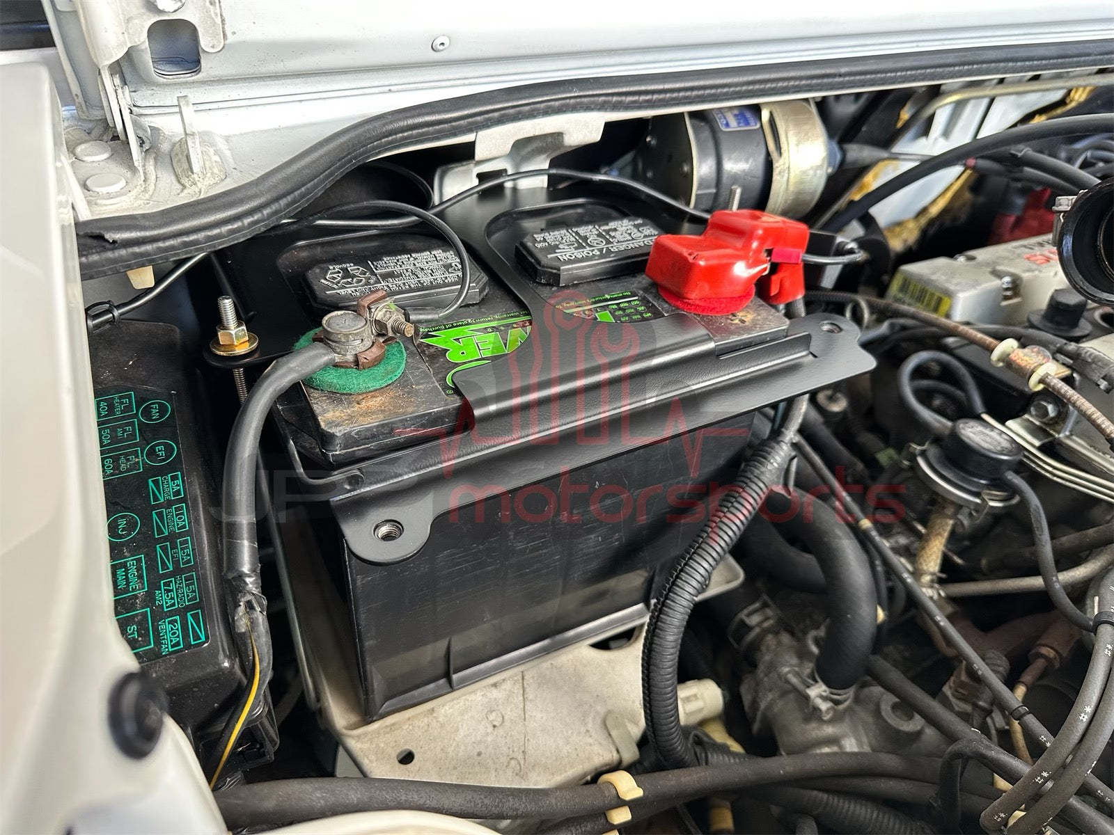Toyota MR2 AW11 SC Reproduction Battery Tie Down Bracket Kit