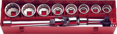 Ko-ken 8225M 1 Sq. Dr. 15 Piece 12-Point Metric Socket Set  32-80mm