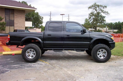 N-Fab Nerf Step 01-04 Toyota Tacoma Double Cab 5ft Bed - Gloss Black - W2W - 3in