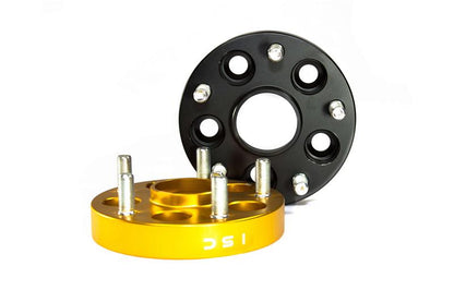 ISC Suspension Nissan 5x114.3 Hub Centric (66 Hub Bore) Wheel Spacers 15mm Black (Pair)