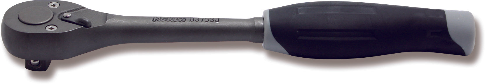 Ko-ken D4753J 1/2 Sq. Dr. Ratchet Handle  24 teeth  250mm  Plastic Handle