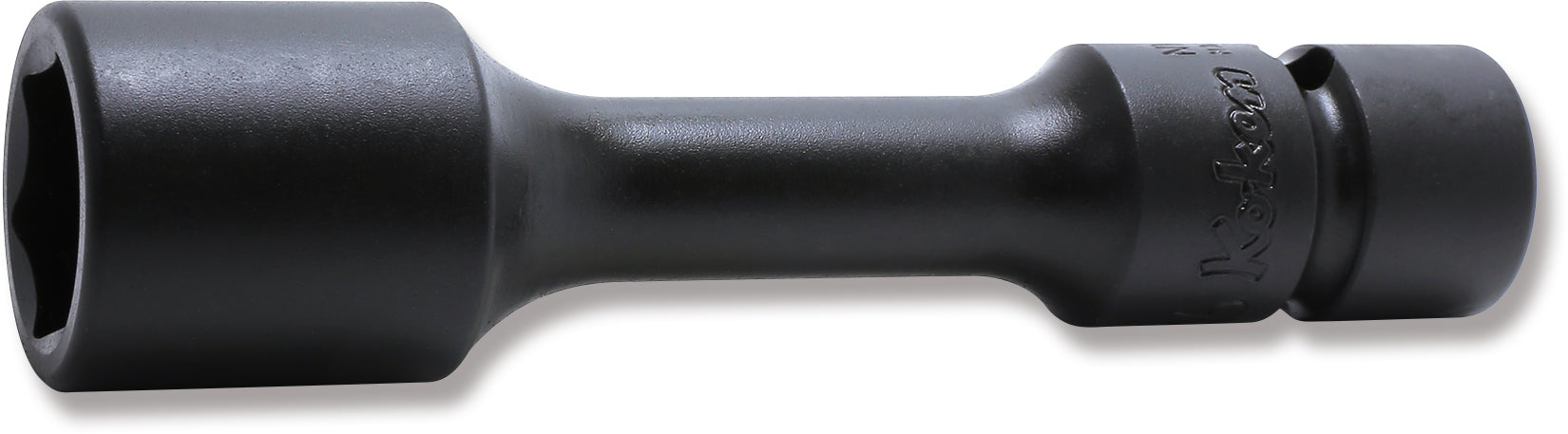 Ko-ken NV13145.100-17 3/8 Sq. Dr. Extension Socket  17mm 6 point 100mm Sleeve Drive