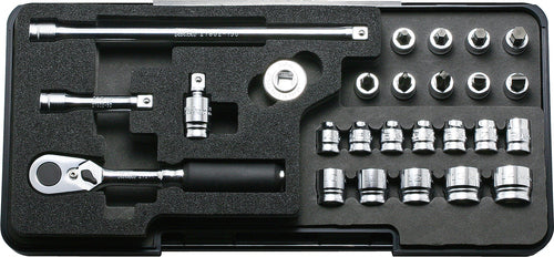 Ko-ken P3262M-6P 3/8 Sq. Dr. 11 Piece 6-Point Metric Socket set  8-19mm