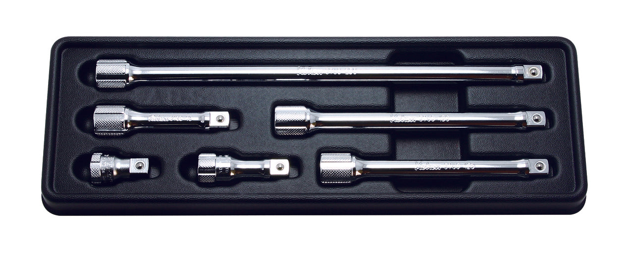 Ko-ken PK3763/6 3/8 Sq. Dr. Wobble-Fix Extension Bar set  32-250mm ABS Tray   6 pieces