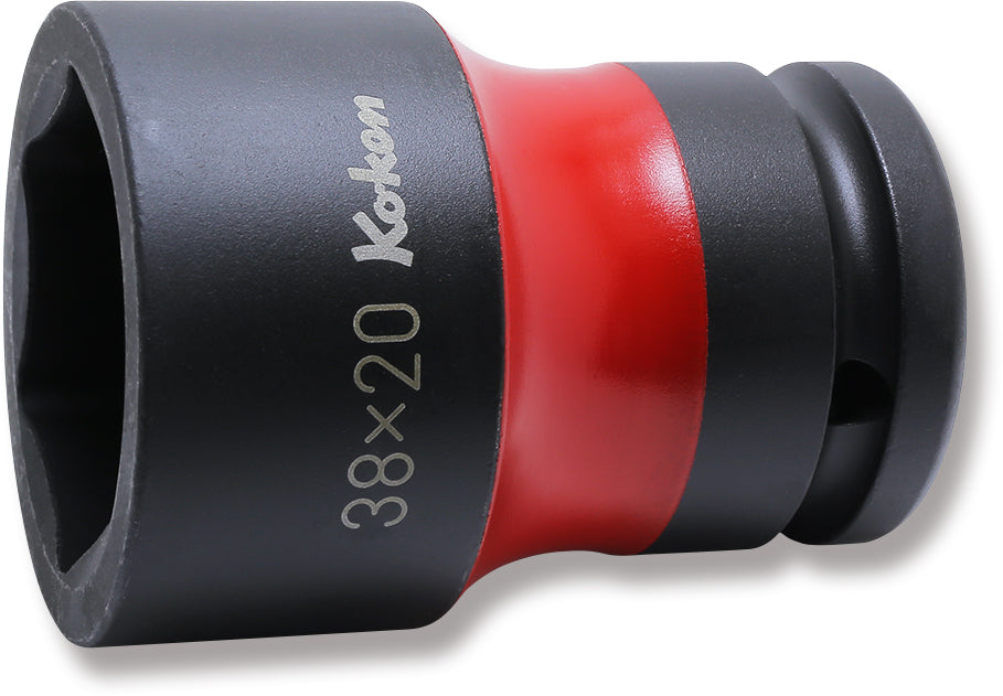 Ko-ken PW6P-41X19 3/4 Sq. Dr. Rear Wheel Nut Socket  41 x 19mm Hex x Square 80mm Color coded