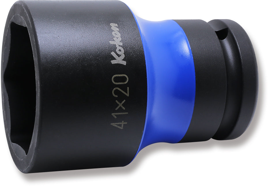 Ko-ken PW6P-41X21 3/4 Sq. Dr. Rear Wheel Nut Socket  41 x 21mm Hex x Square 80mm Color coded