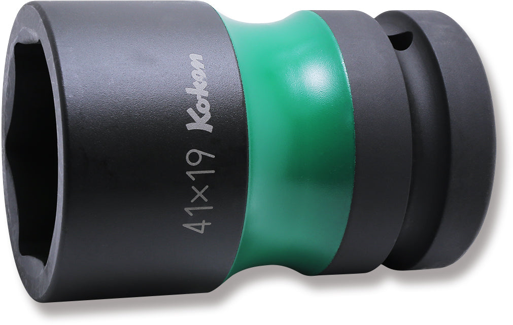 Ko-ken PW8P-41X20 1 Sq. Dr. Rear Wheel Nut Socket  41 x 20mm Hex x Square 87mm Color coded