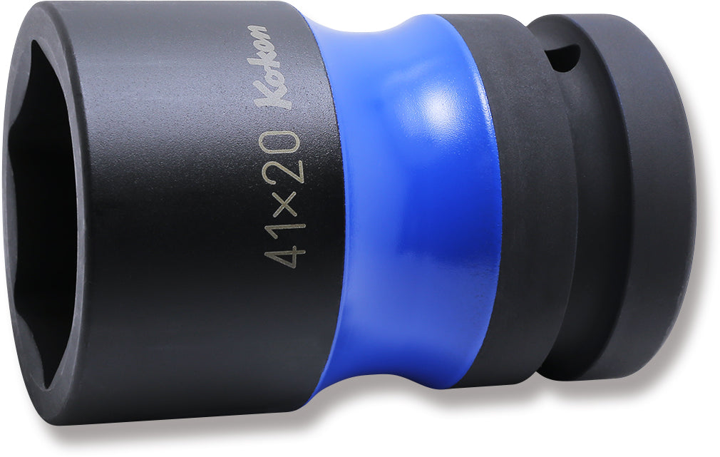 Ko-ken PW8P-41X21 1 Sq. Dr. Rear Wheel Nut Socket  41 x 21mm Hex x Square 87mm Color coded