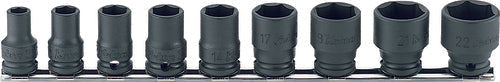 Ko-ken RS13401MS/11 3/8 Sq. Dr. Socket set  8-19mm 6 point  Thin walled 11 pieces