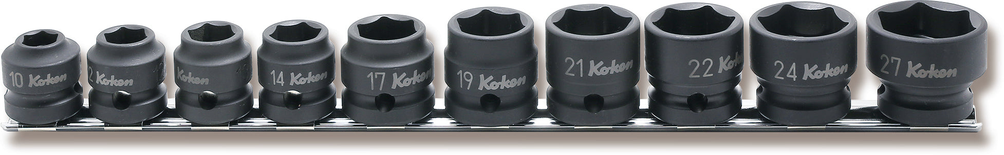Ko-ken RS2010A/8-L25 1/4 Sq. Dr. Socket set  1/8-3/8 Hex Length 25mm  8 pieces