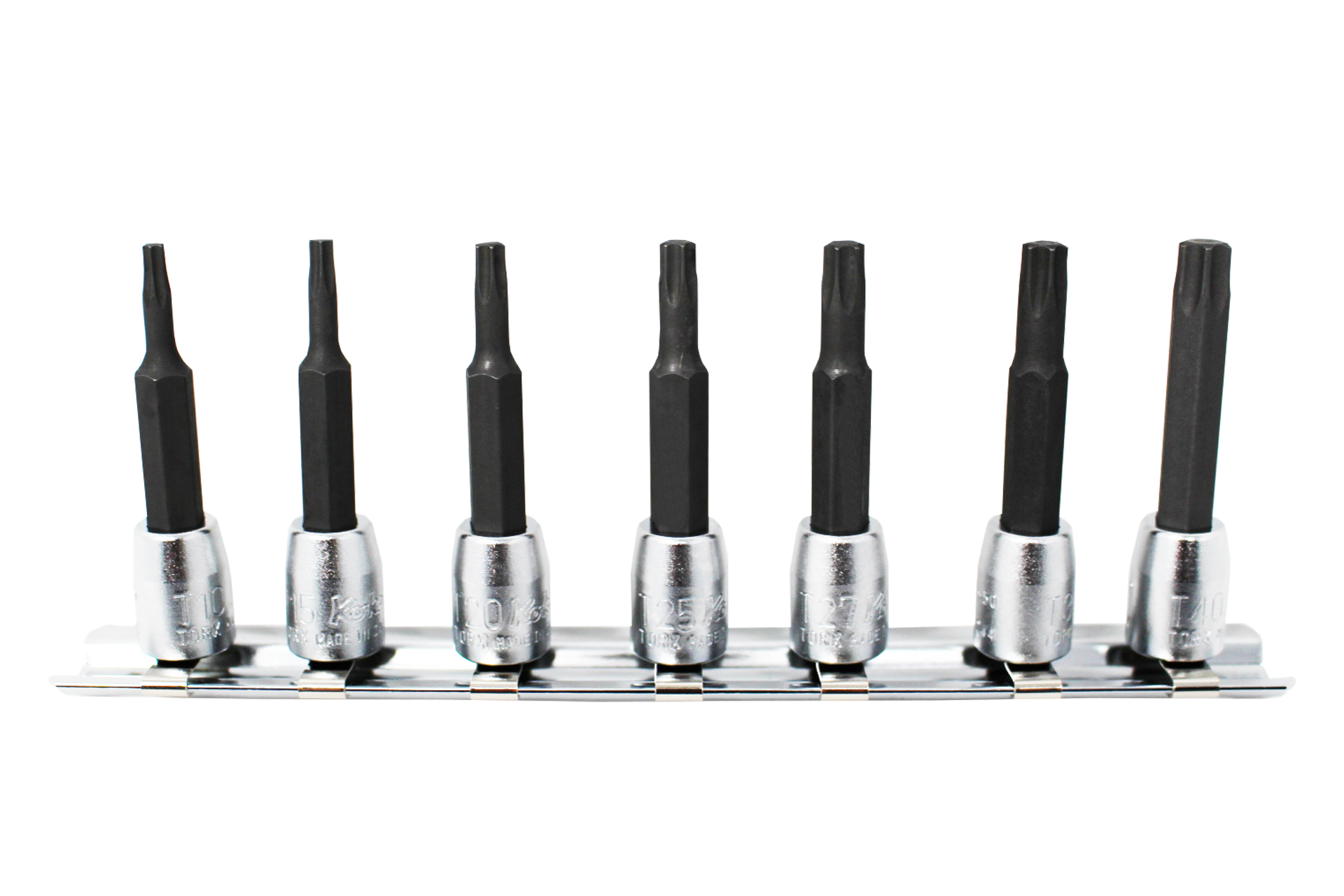 Ko-ken RS2025Z/7-L28 1/4 Sq. Dr. 7 Piece Z-SeriesÂ® TORXÂ® Bit Socket Set T10-T40  Length 28mm