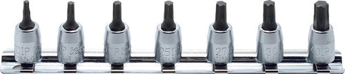 Ko-ken RS2025/7-L28 1/4 Sq. Dr. 7 Piece TORXÂ® Bit Socket set - Length 28mm