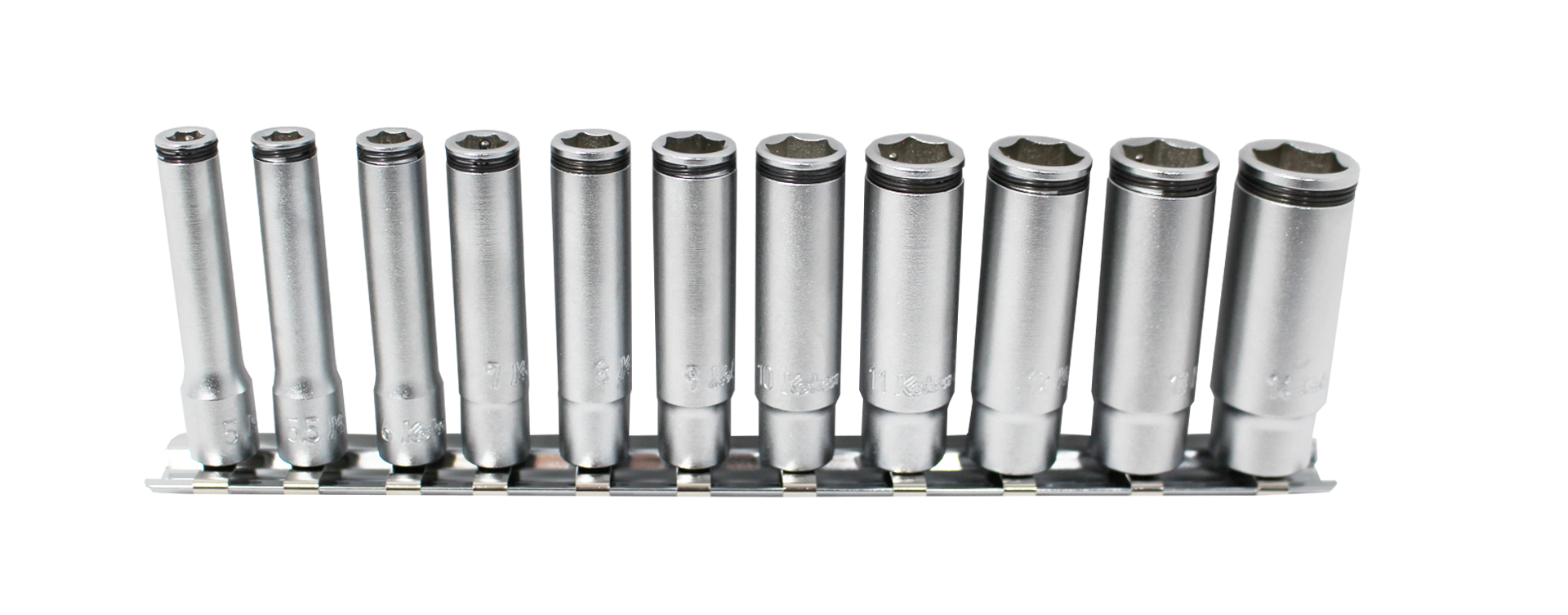 Ko-ken RS2350M/4 1/4 Sq. Dr. Deep NUT GRIPÂ® Socket Set 8-14mm - 4 pieces
