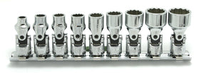 Ko-ken RS2450AS/6 1/4" Sq.Dr. Nut-Grip SAE Short Socket Rail Set, 6 pcs.