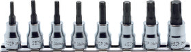 Ko-ken RS3025/8-L100R 3/8 Sq. Dr. 8 Piece Round Shank TORXÂ® Bit Socket set T20-T55