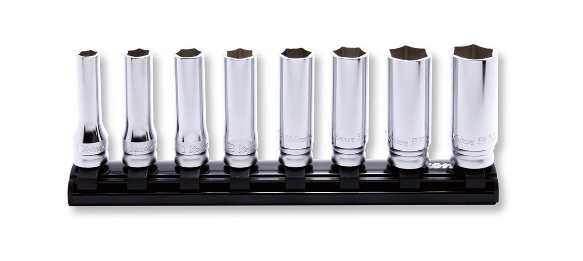 Ko-ken RS3300W/7 3/8 Sq. Dr. Socket set Whitworth 1/8-1/2 6 point 200mm  7 pieces