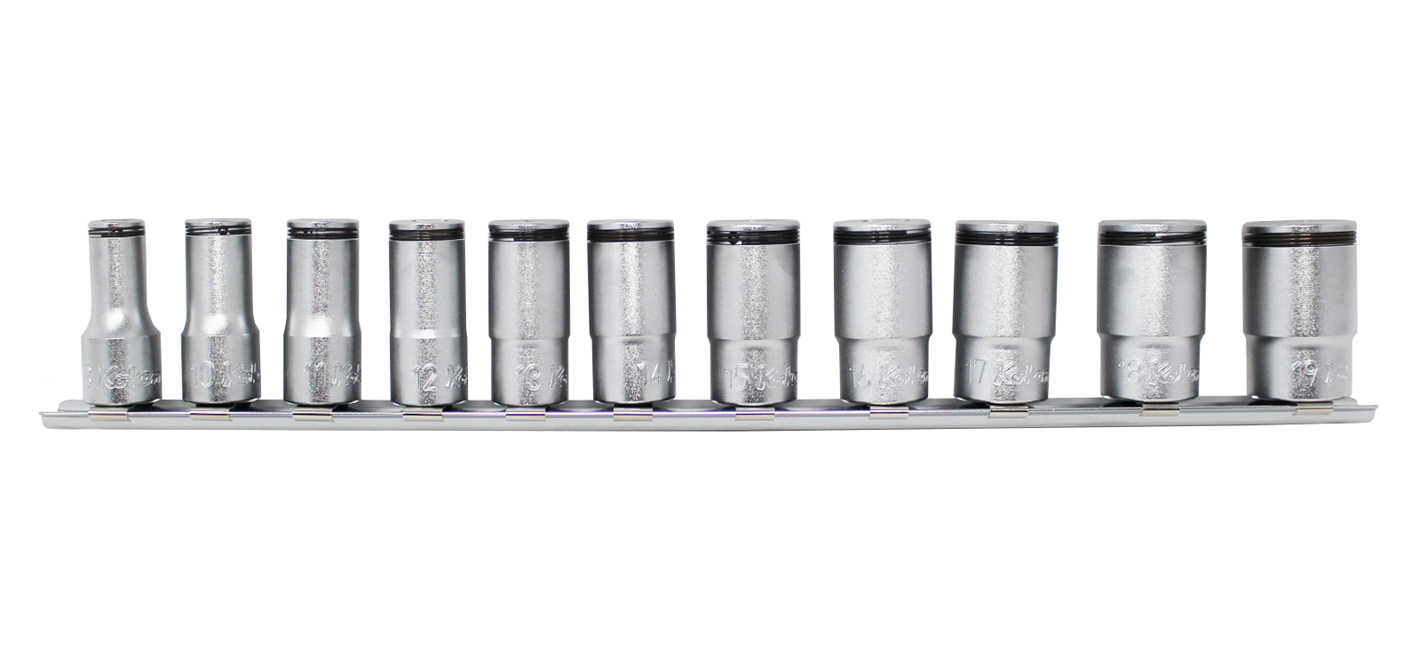 Ko-ken RS3350X/4 3/8 Sq. Dr. Semi-Deep NUT GRIPÂ® Socket Set, 8mm-14mm -  4 pieces