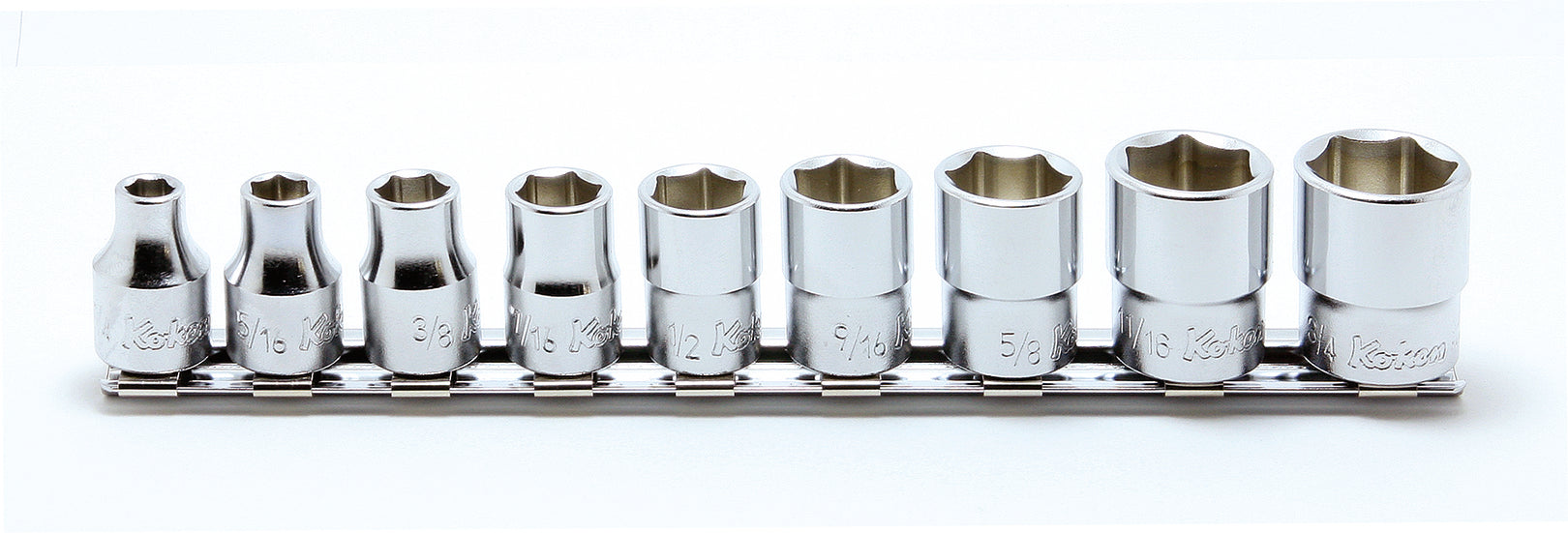 Ko-ken RS3405M/12 3/8 Sq. Dr. Socket set  8-19mm 12 point 300mm  12 pieces