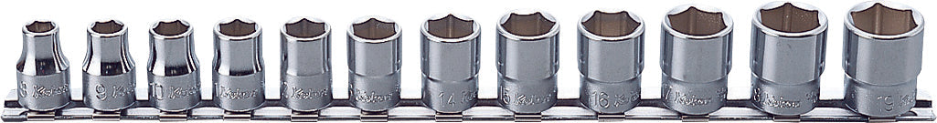 Ko-ken RS3400M/8 3/8 Sq. Dr. Socket set  8-19mm 6 point 200mm  8 pieces