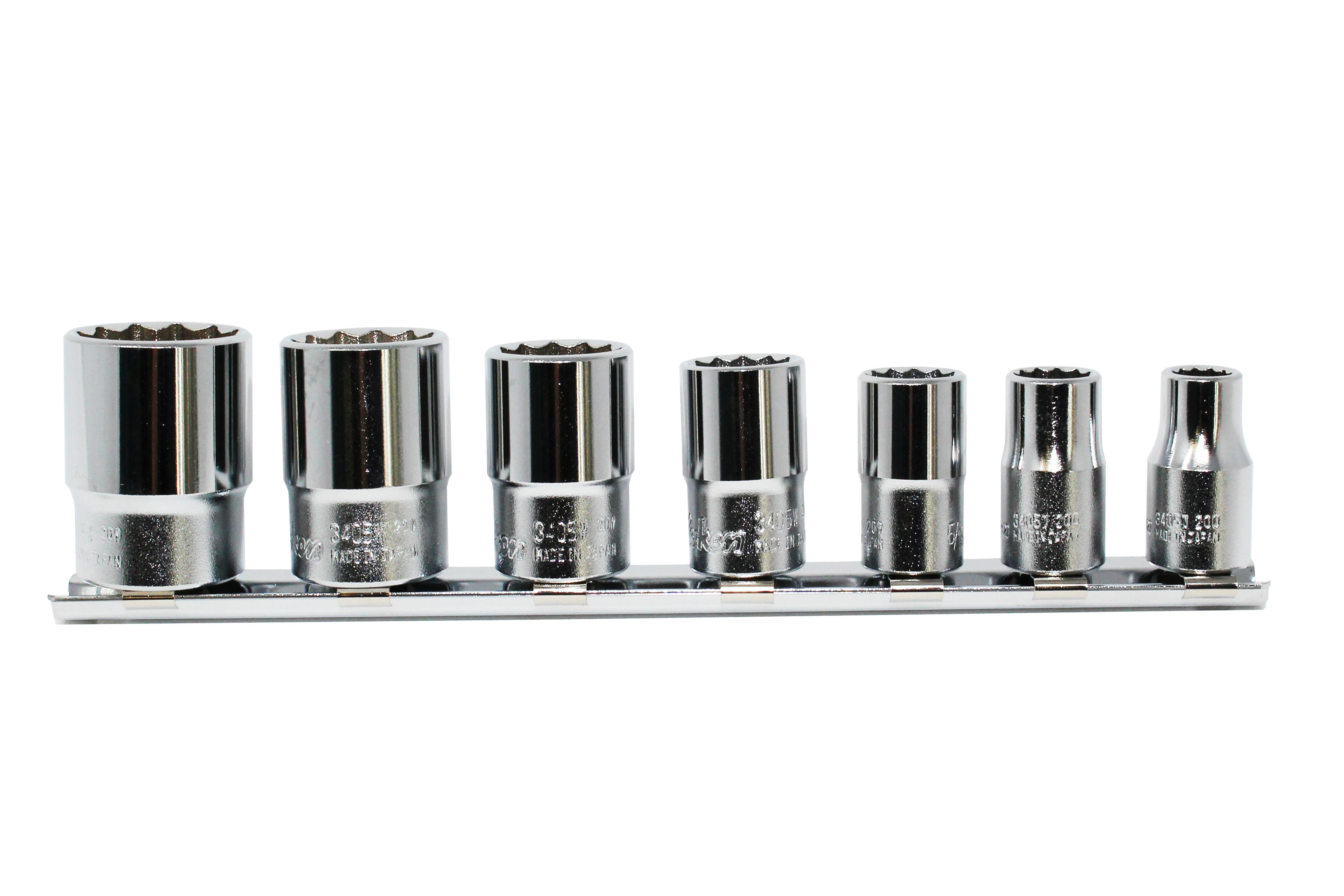 Ko-ken RS3410M/12 3/8 Sq. Dr. Socket set  8-19mm Surface 300mm  12 pieces