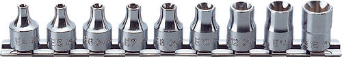Ko-ken RS3430M/6 3/8 Sq. Dr. Universal Bit Socket set  5mm-12mm Hex 150mm  6 pieces