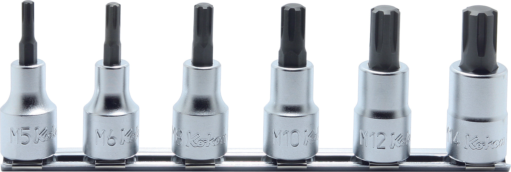 Ko-ken RS4127/6 1/2 Sq. Dr. Nut Twister set  17mm-25.4mm  200mm  6 pieces