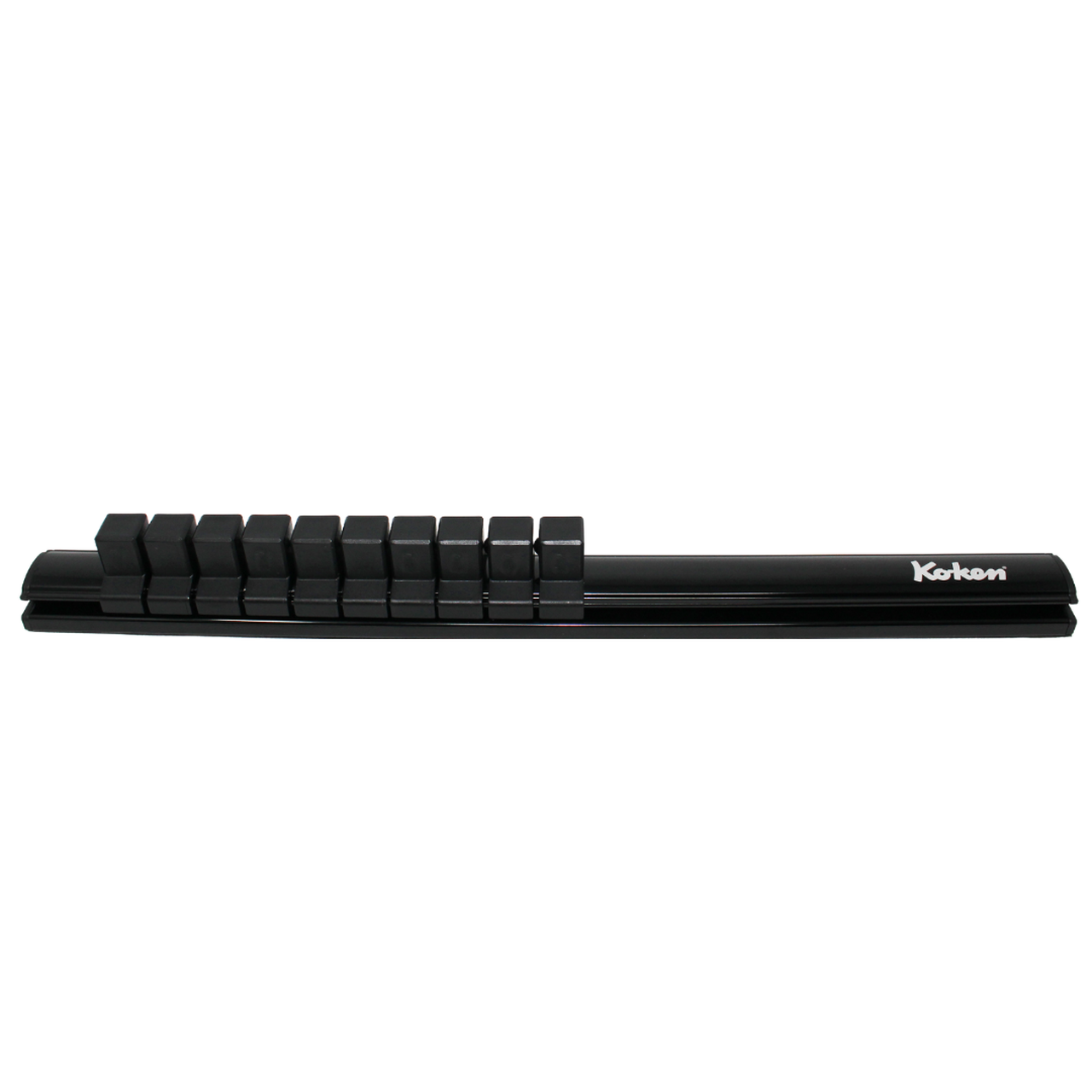 Ko-ken RSAL300-3/8X12 Magnetic Aluminum Rail  3/8 Plastic Clip x 12 pieces  300mm