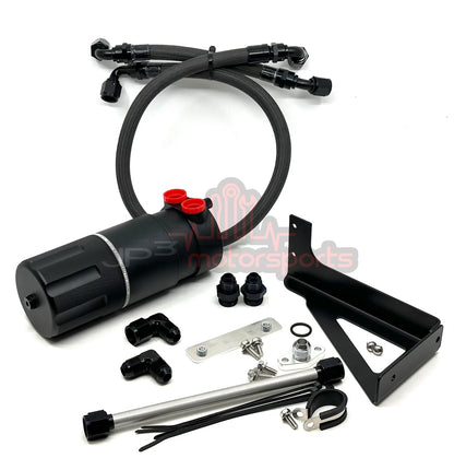 Mazda RX7 FD3S Assembled XL Catch Can Kit with RaceRite Hose