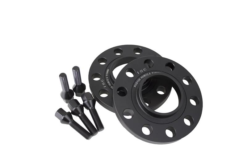 ISC Suspension BMW 5x120 Hub Centric (72.6 Hub Bore) Wheel Spacers 15mm Black (Pair)