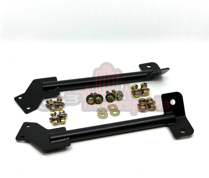 Mazda RX7 FD3S Rear Subframe Tubular Reinforcement Cross Brace and Mounting Bracket Combo Kit