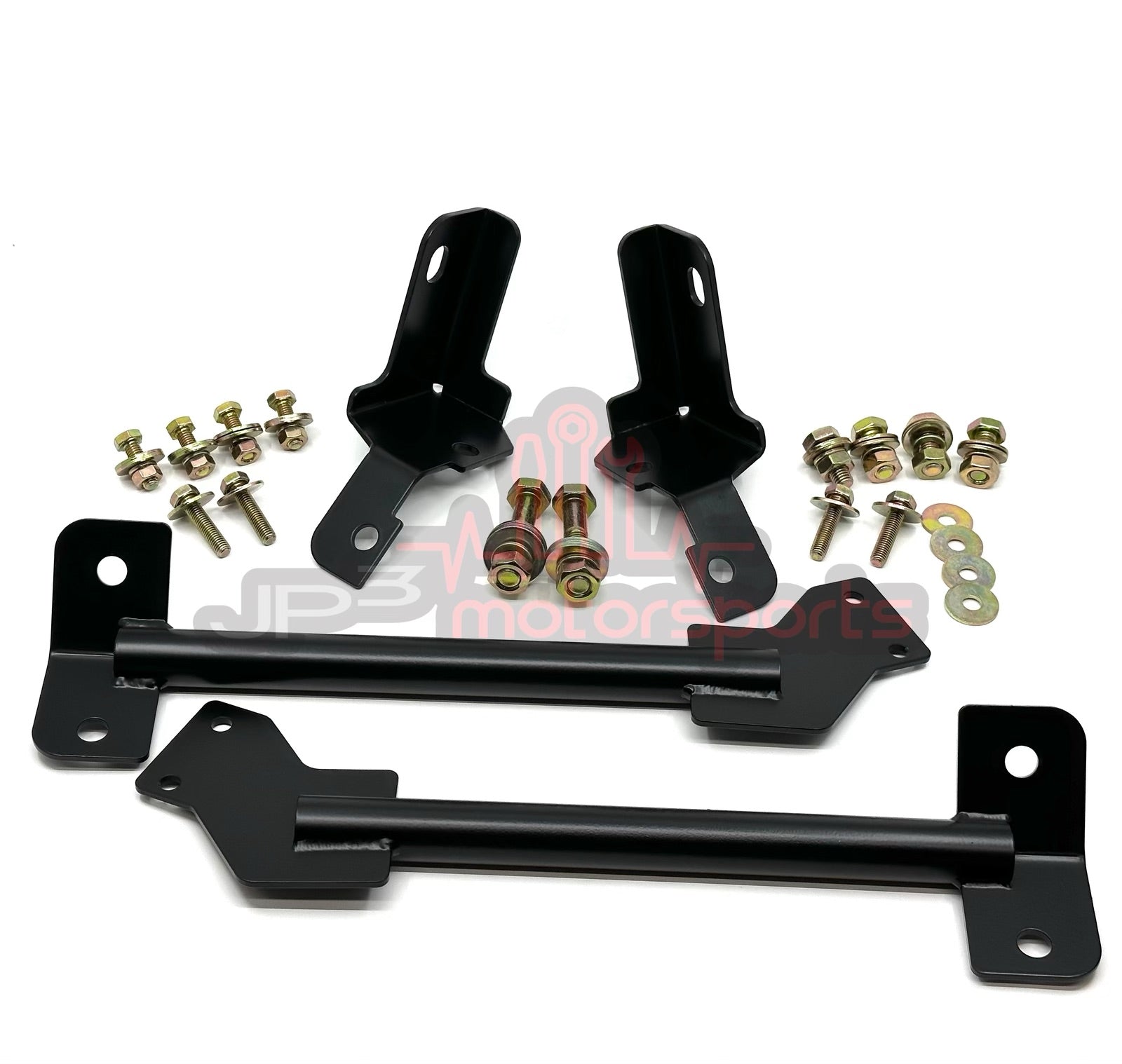 Mazda RX7 FD3S Rear Subframe Tubular Reinforcement Cross Brace and Mounting Bracket Combo Kit