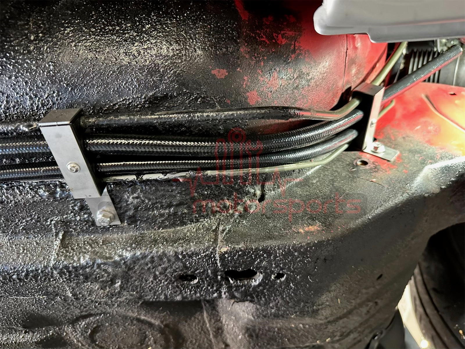 Mazda RX7 FD3S Fuel Line Retainers (Aftermarket 8AN Feed & 6AN Return)