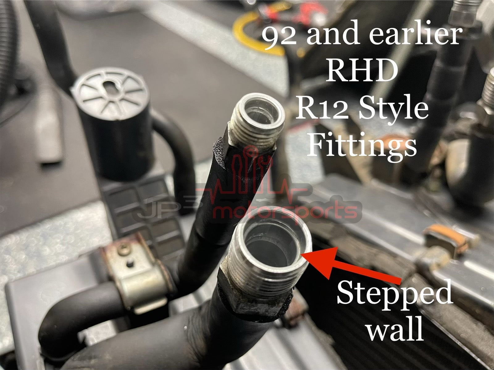 Mazda RX7 FD3S 13B-REW AC Line Kit for OEM SMIC/FMIC (RHD) ***'93 and later R134 Style Evaporator***