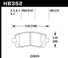 Load image into Gallery viewer, Hawk 02-03 WRX / 98-01 Impreza / 97-02 Legacy 2.5L / 98-02 Forester 2.5L D721 Performance Ceramic St